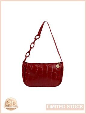 PU Leather Mini Shoulder Bag Crocodile Grain Small Purse Women